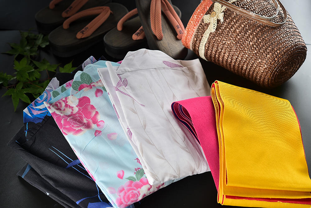 色浴衣の貸し出し（※別途料金）